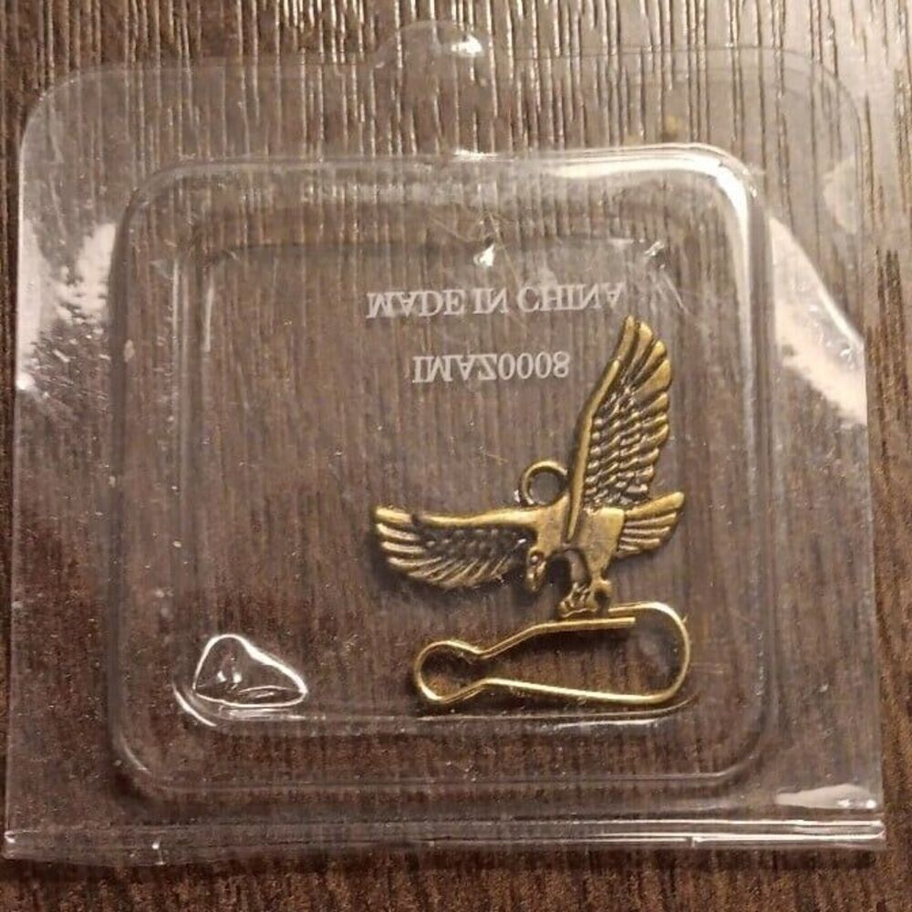 Vintage Brand New Antique Flying Eagle Jewelry Clip